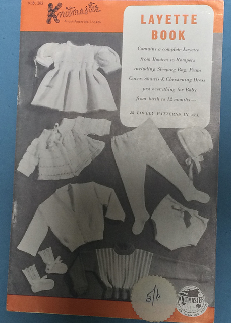 Knitmast baby layette book front cover